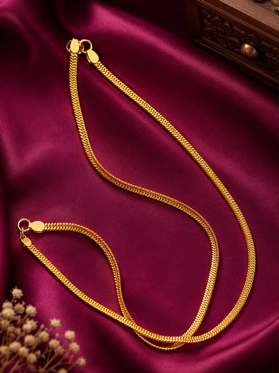 Gold plated ankelt